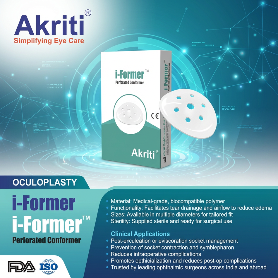 Perforated Ocular Conformer 23mm Sterile pk/3