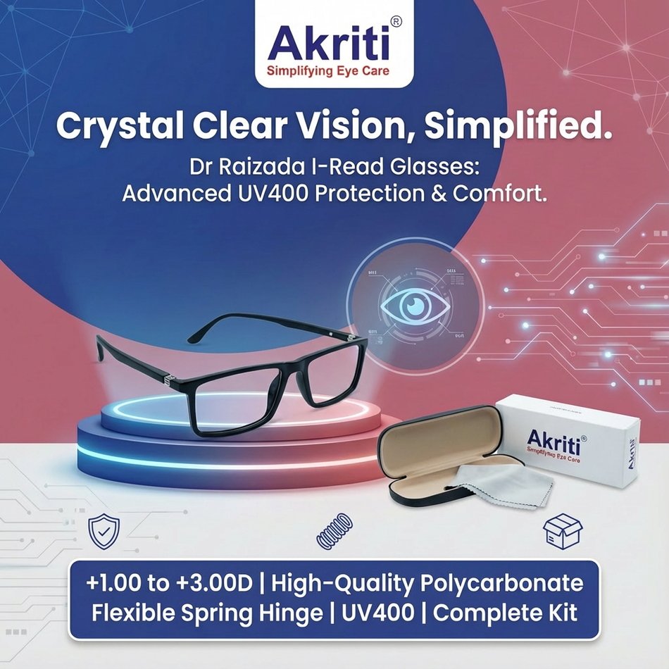 Near Vision Reading Glass +1.00D  Pk/300